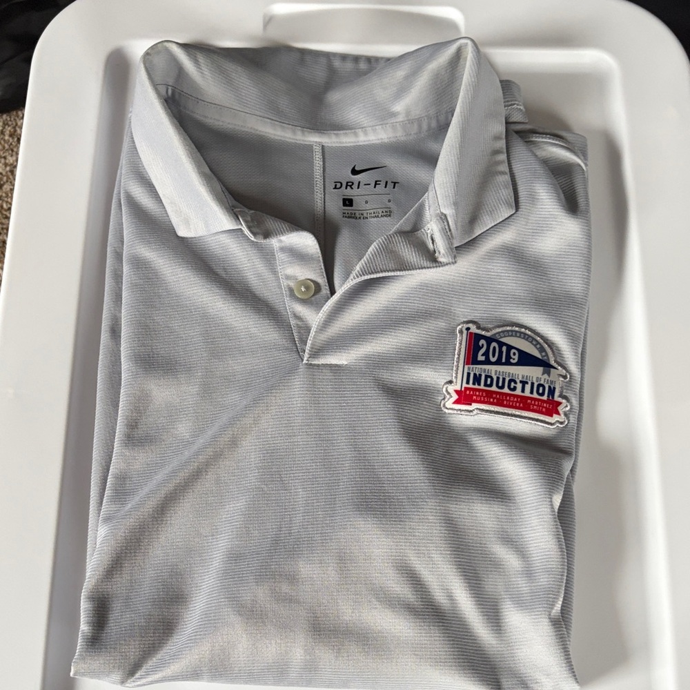 Nike Silver Dri-FIT Men's Polo Shirt